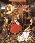 The Madonna and the Nino enthroned, with the holy Catalina and Barbara unknow artist